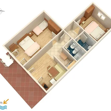 With A Parking Space - 5494 Apartment Crikvenica